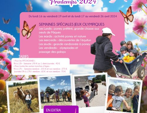 Stages vacances Poney Printemps 2024